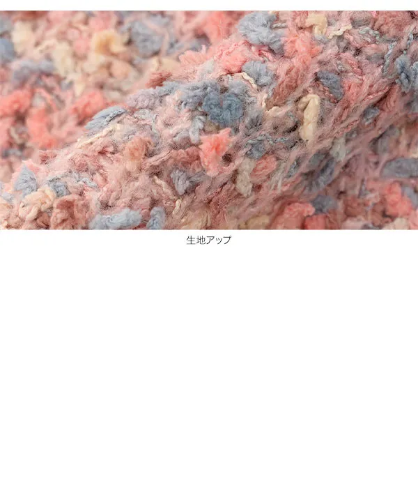 スラブヤーンオフタートルニットトップス [N1399]