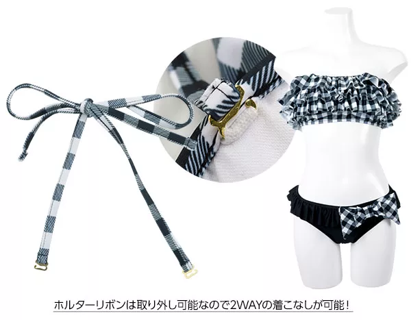 送料込/関税込■EMILIO PUCCI■フリルバンドゥビキニトップ ROSIE by philter]最旬バンドゥタイプ♪ダブルフリルブラトップ