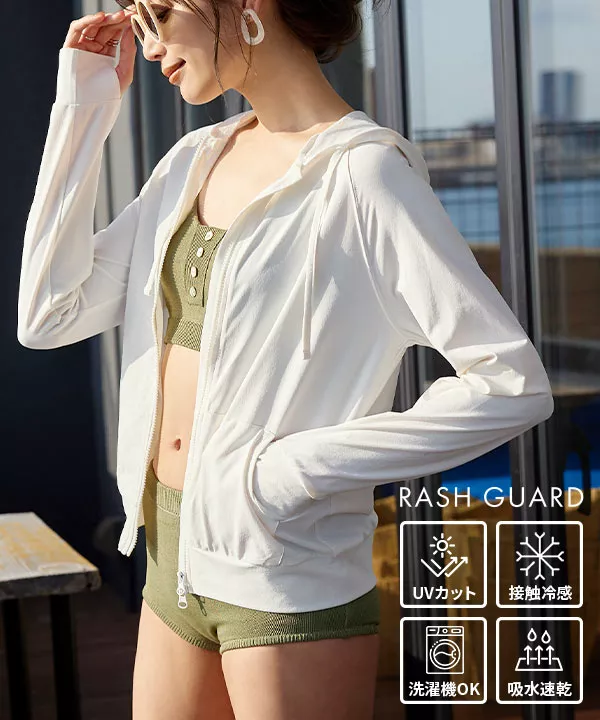 水着・ラッシュガード DOLCE rash guard/tops/white ラッシュガードトップス | maison de Dolce.