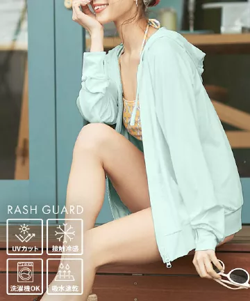 ラッシュガードパーカー [S09J]