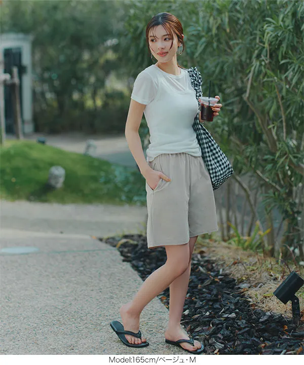 ラッシュガード ] ファスナーポケットつきハーフパンツ [S215]| 送料