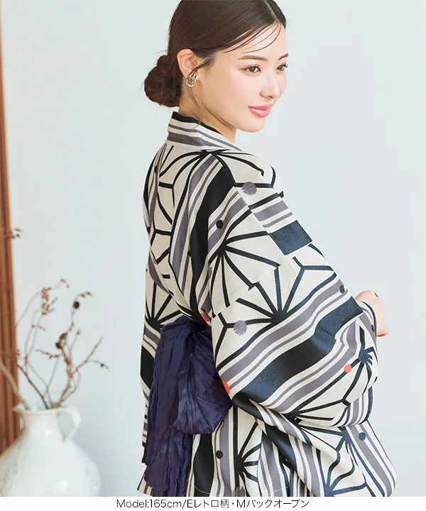 神戸レタス　二部式浴衣　Mキャミワンピースタイプ　Kモダン柄 神戸レタス 二部式浴衣 Mキャミワンピースタイプ Kモダン柄 神戸
