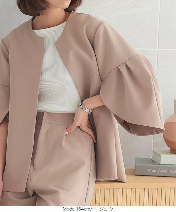 ジャケット&パンツセットアップ [X463] - レディースファッション通販