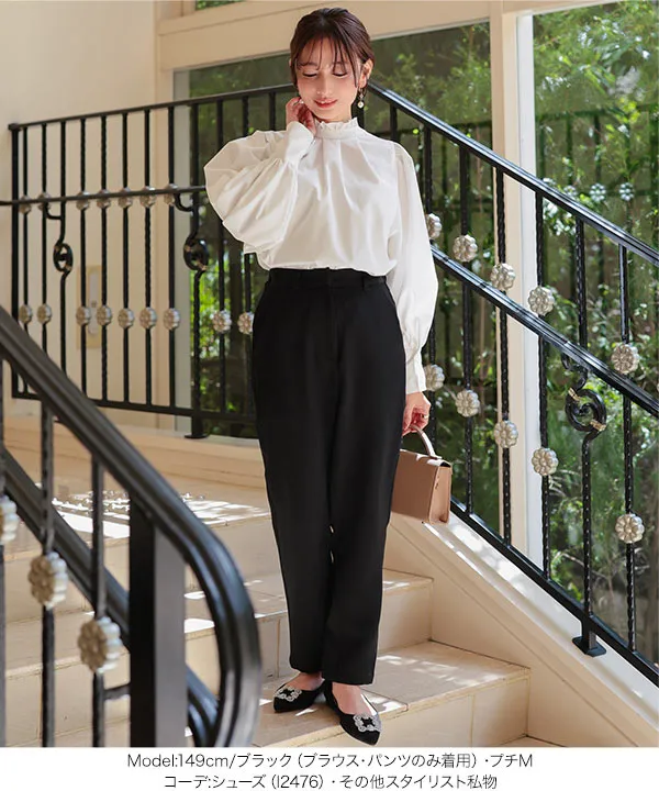 セレモニー ] [ Petitle / プチレ ] 3点セット 前後2wayジレ×ブラウス