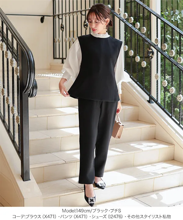 セレモニー ] [ Petitle / プチレ ] 前後2wayジレ (単品) [X471K