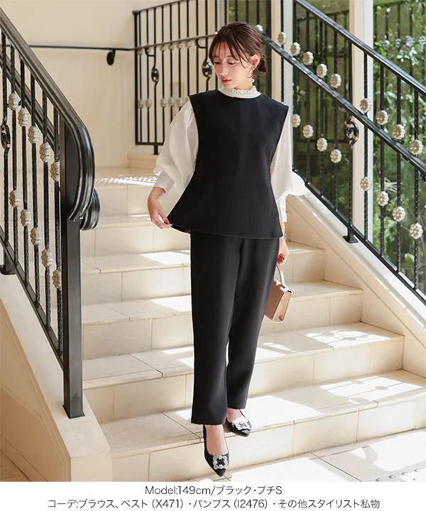 セレモニー ] [ Petitle / プチレ ] テーパードパンツ ( 単品 ) [X471M