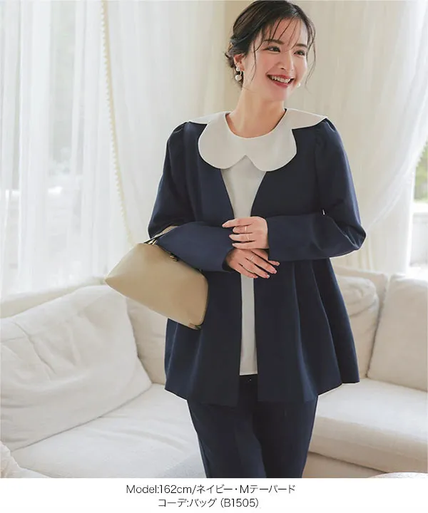 【美品】◆レザレクション◆ ペプラムスカート/ネイビー・Mサイズ ◇アシンメトリーペプラムスカート（0314120467