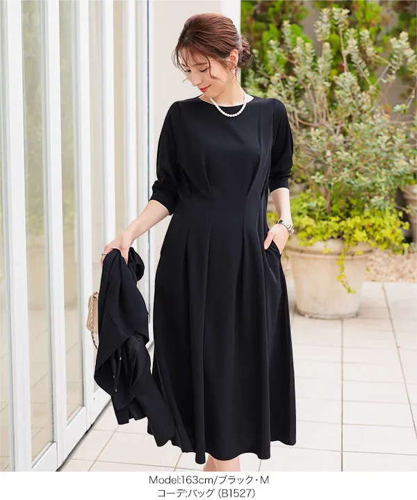 セレモニー ] 2点セット ウエストタックワンピーススーツ [X504