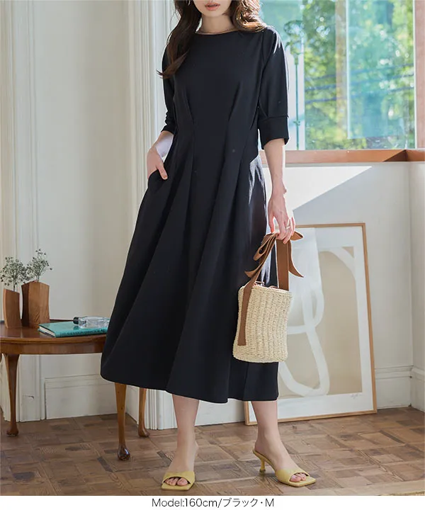 セレモニー ] 2点セット ウエストタックワンピーススーツ [X504