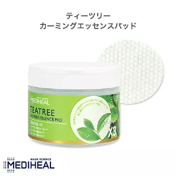 【MEDIHEAL　メディヒール】ティーツリーカーミングエッセンスパッド [Y1002]